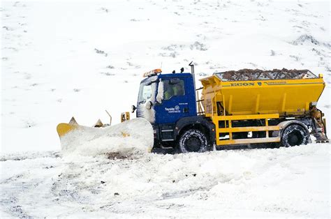 A Snow Plough Clearing A Road Photograph By Duncan Shaw Fine Art America