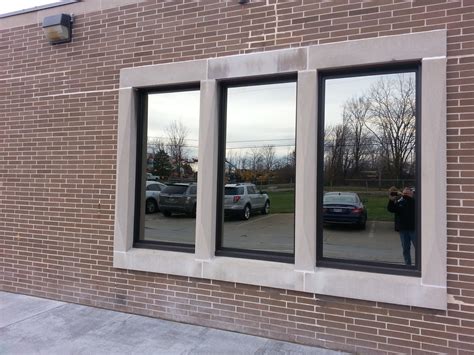 Commercial Painted Windows Picture And Awning Bronze Tint Bedford