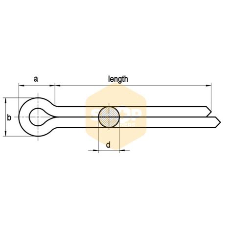 5 Pack A2 Stainless Steel Split Pins Cleviscotter Pin Din 94 32mm X