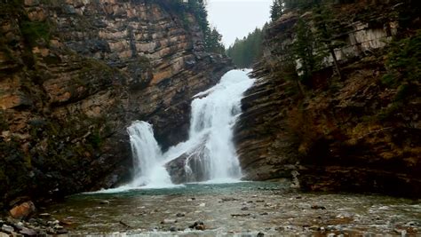 Cameron Falls Scenic Landscape In Waterton Lakes National Park Image