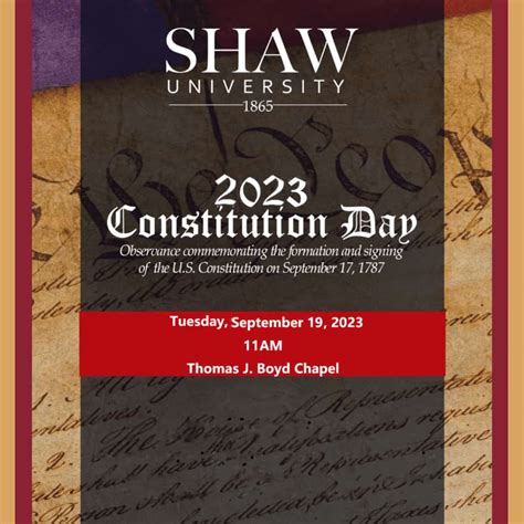 Constitution Day Program University News