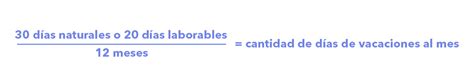 ¿cómo Calculo Los Días De Vacaciones Por Mes Trabajado Factorial