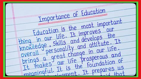 Essay On Importance Of Educationimportance Of Education Essayessay Importance Of Education