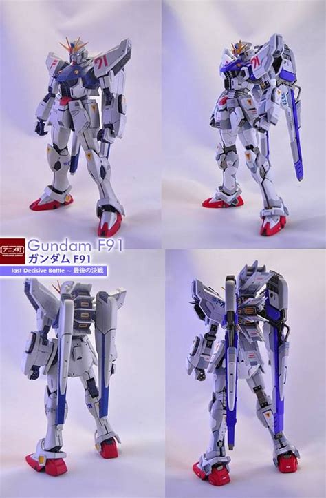 Custom Build Mg 1100 Gundam F91 Last Decisive Battle Gundam