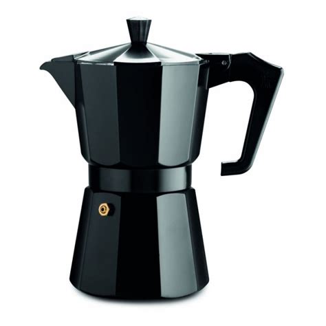 Pezzetti Moka Pot Coffee Maker 6 Cup Espresso Aluminium Stovetop