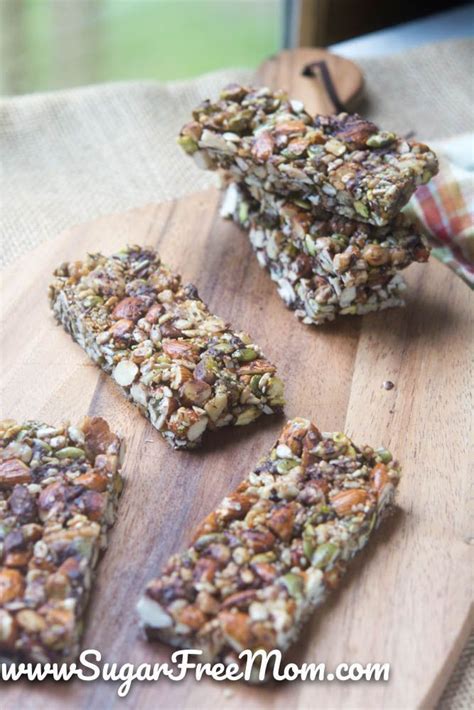 Not only are these vegan granola bars made with no added sugar, they're no bake! Homemade Diabetic Granola Bars / Easy Low Carb Granola Bars, grain free, low carb and paleo ...