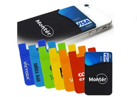 Promotional 3m Sticky Screen Cleaner Silicone Cell Phone Credit Card Holder