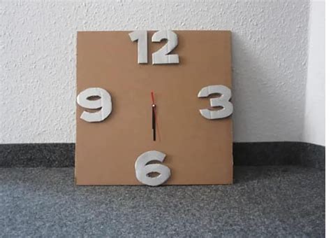 Cómo Hacer Un Reloj De Cartón Con Manecillas Electrónicas Homify