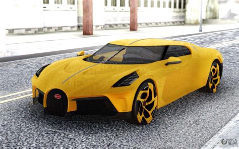 Bugatti La Voiture Noire 2019 Yellow Coupe For Gta San Andreas