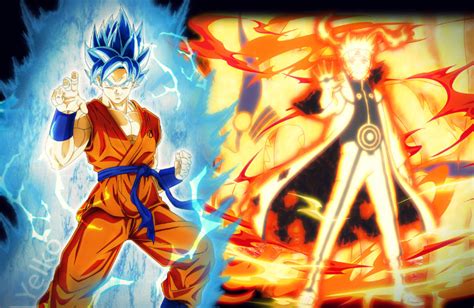 Veja mais ideias sobre anime, dragon ball, desenhos dragonball. Naruto and Goku Wallpaper by LordAries06 on DeviantArt