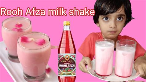 rooh afza milk shake by naira nadeem khan milkshake roohafzamilkshake nairanadeemkhan youtube