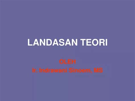 Ppt Landasan Teori Powerpoint Presentation Free Download Id4026053