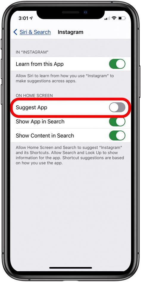 Tap the ‌siri‌ & suggestions button to toggle it off. How to Remove Apps from the Siri Suggestions Widget on the ...