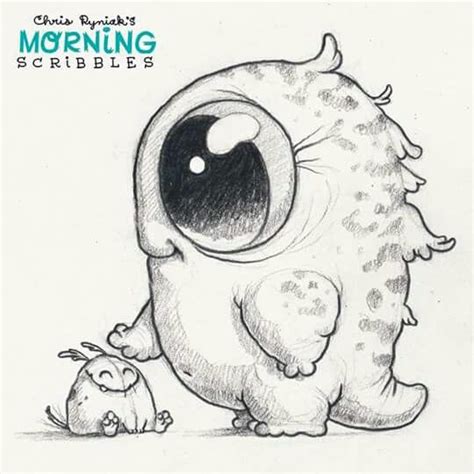 Chris Ryniak Cute Monsters Drawings Cute Drawings Cartoon Drawings