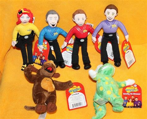 The Wiggles 6 Set Plush Doll Dorothy Wags Emma Anthony Simon Lachy Nwt