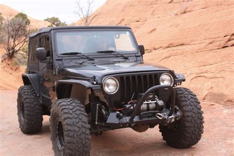 Jeep Tj With Big Fat Tires And Metalcloak Fenders And Bumper