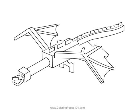 ender dragon minecraft coloring page  kids  minecraft printable coloring pages