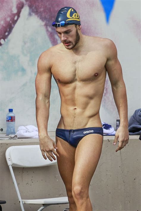 Shirtless Male Muscular Athlete Swimmer Body Speedo Pool Beefcake Photo