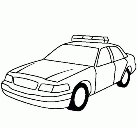 Police Car Coloring Pages Coloring Cool