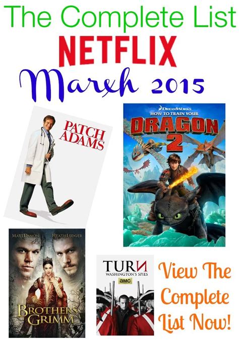 The Complete List Of Netflix March 2015 Titles Miss Frugal Mommy Netflix List Completed