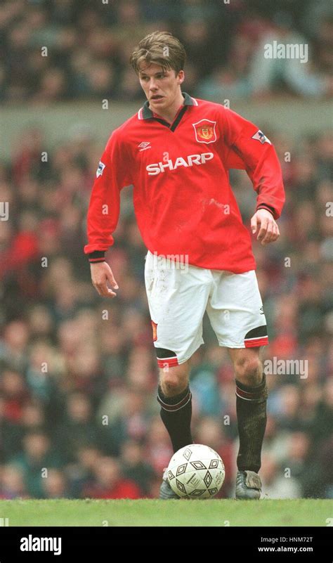 David Beckham Manchester United Fc 09 April 1996 Stock Photo Alamy