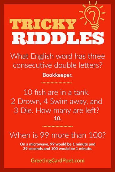 10 Hardest Riddles With Answers Askworksheet
