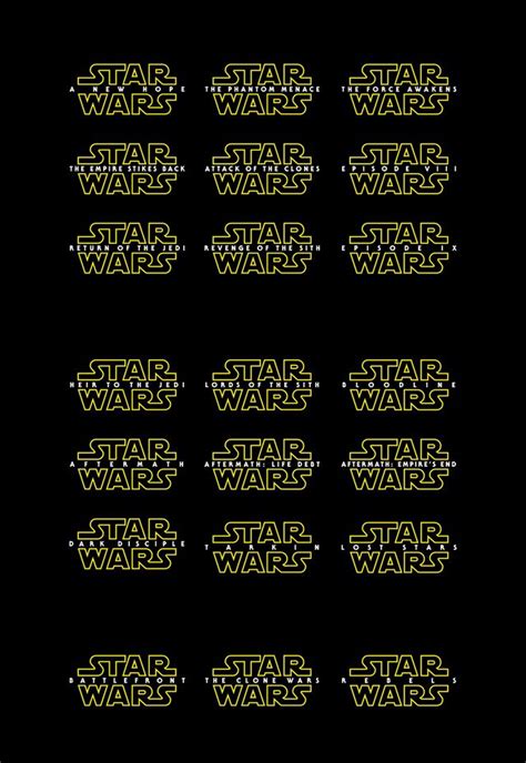 Star Wars Titles Sequel Trilogy Style Starwars Star Wars Species