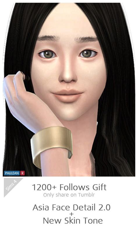 Asia Face Detail 20 Skintone The Sims 4 Catalog