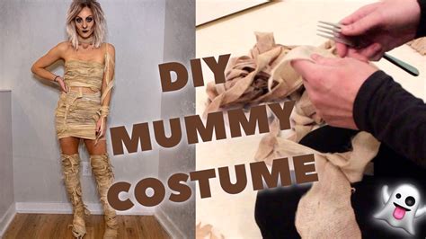 Diy Mummy Costume Real Looking Beccaboo Youtube