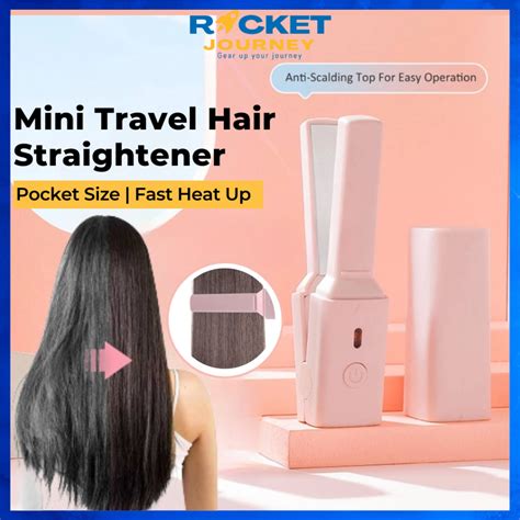 Mini Hair Straightener Usb Travel Mini Hair Flat Iron Curler Ceramic