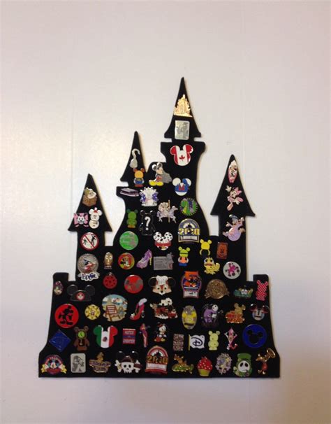 Pin Castle Disney Pin Trading Display Disneyland Princess And Hogwarts