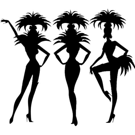 Showgirl Silhouette At Getdrawings Free Download