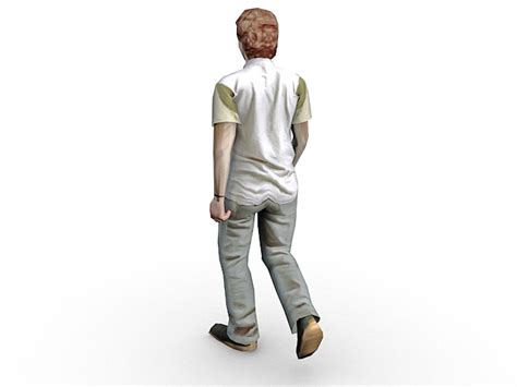 Young Man Walking 3d Model 3ds Max Files Free Download Cadnav