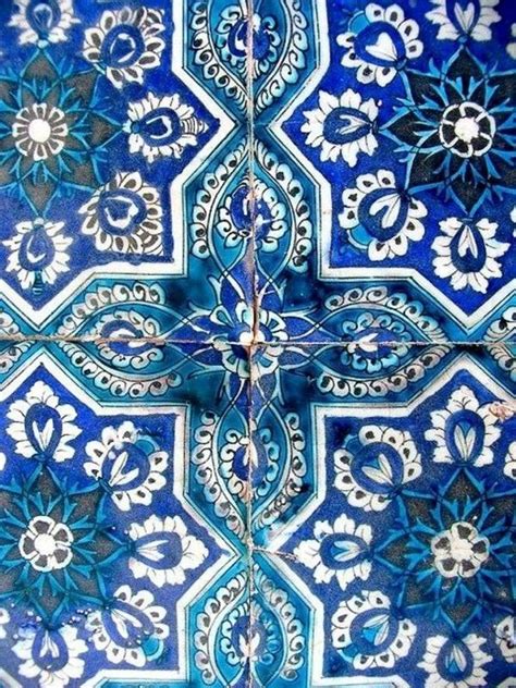 Blue Moroccan Floor Tiles Texture Tile Moroccan Pattern Blue