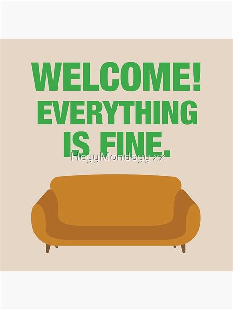 The Good Place Welcome Everything Is Fine Poster By Amdarie