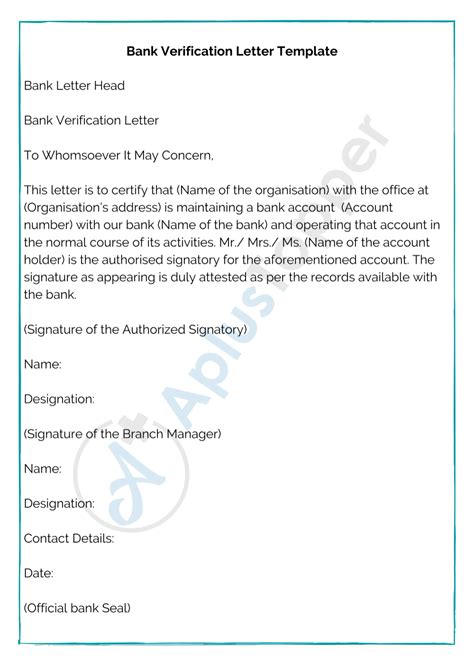 Authorised Signatory Letter Format Bank Account