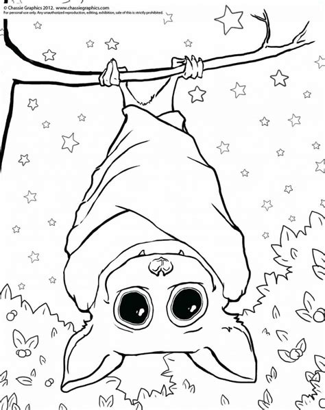 Cute Bat Coloring Pages Sketch Coloring Page