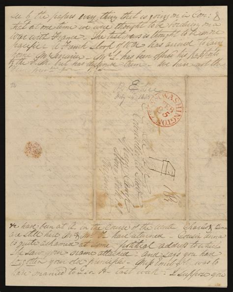 Letter From Robert E Lee To Charles Carter Lee February 24 1835