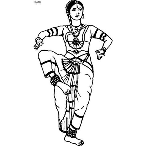 Bharatanatyam Dance Techniques Classical Indian Dance Coloring Book