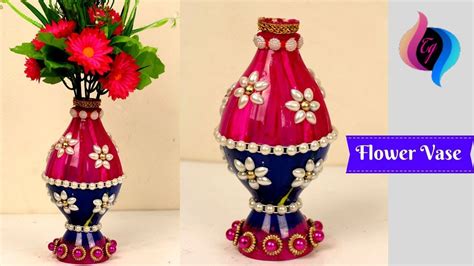 Plastic Bottle Flower Vase Craft Ideas Flower Vase Made With Recycled