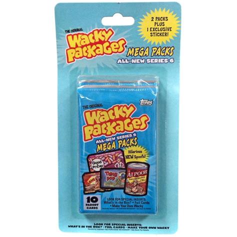 Wacky Packages Series 6 Trading Card Sticker 2 Pack