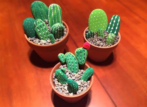 Diy Rock Cactus Is The Best And Cheapest Home Decor Idea Ever