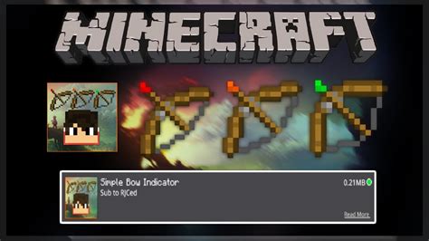Simple Bow Indicator For Mcpe Direct Download Youtube