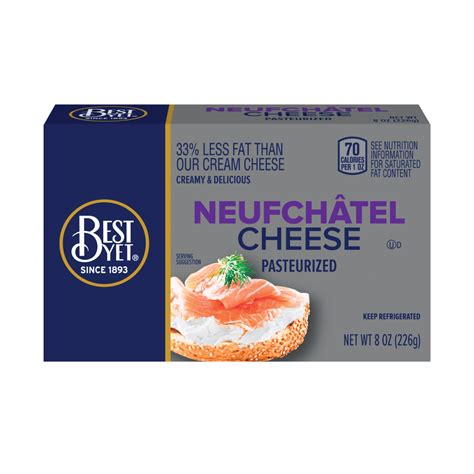 Neufchatel Cream Cheese Bar Best Yet Brand