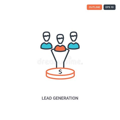 Lead Generation Icon Simple Element Illustration Isolated Trendy