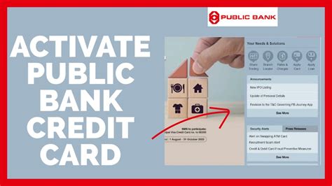 How To Activate Public Bank Credit Card Online 2022 Youtube