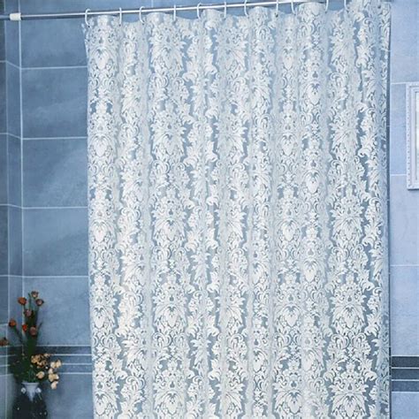 Mold And Mildew Resistant Shower Curtain With Hooks71 X 71damascus Flowers Pattern Walmart