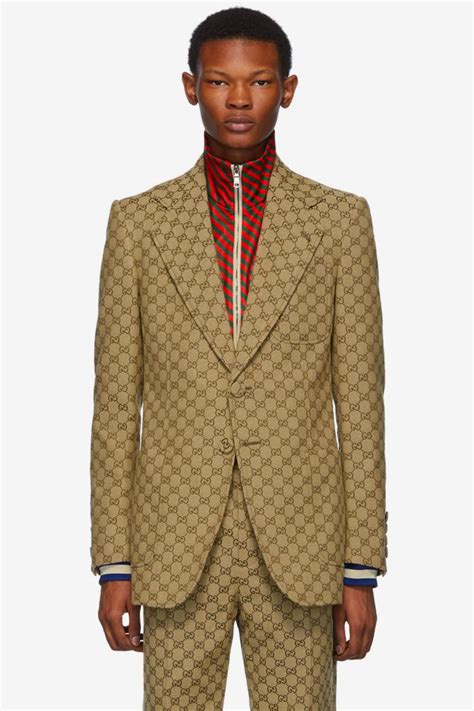 Gucci Releases Gg Monogrammed Pattern Suit Pause Online Mens