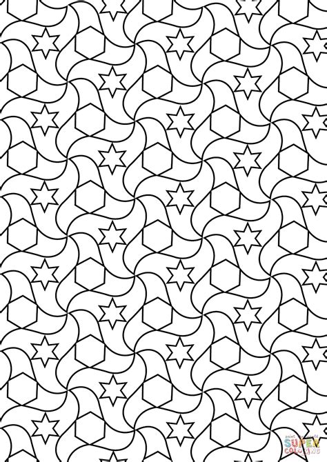 Islamic Geometric Patterns Coloring Pages At Free