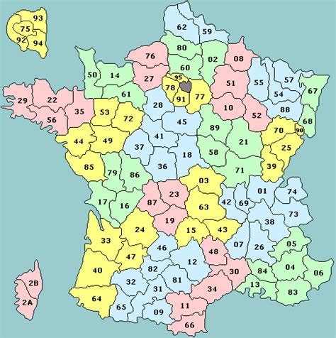 Suite à la réforme territoriale actée en dernière lecture le 17. Carte de France: Carte de france avec départements
